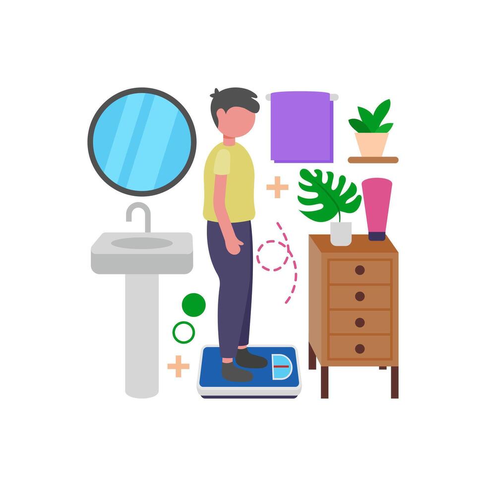 Regular Body Weight Monitoring vector
