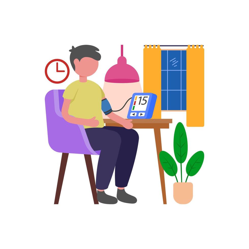 Regular Blood Pressure Check vector