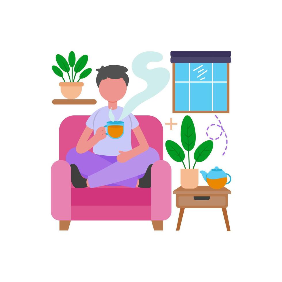 Healthy Green Tea Benefits vector