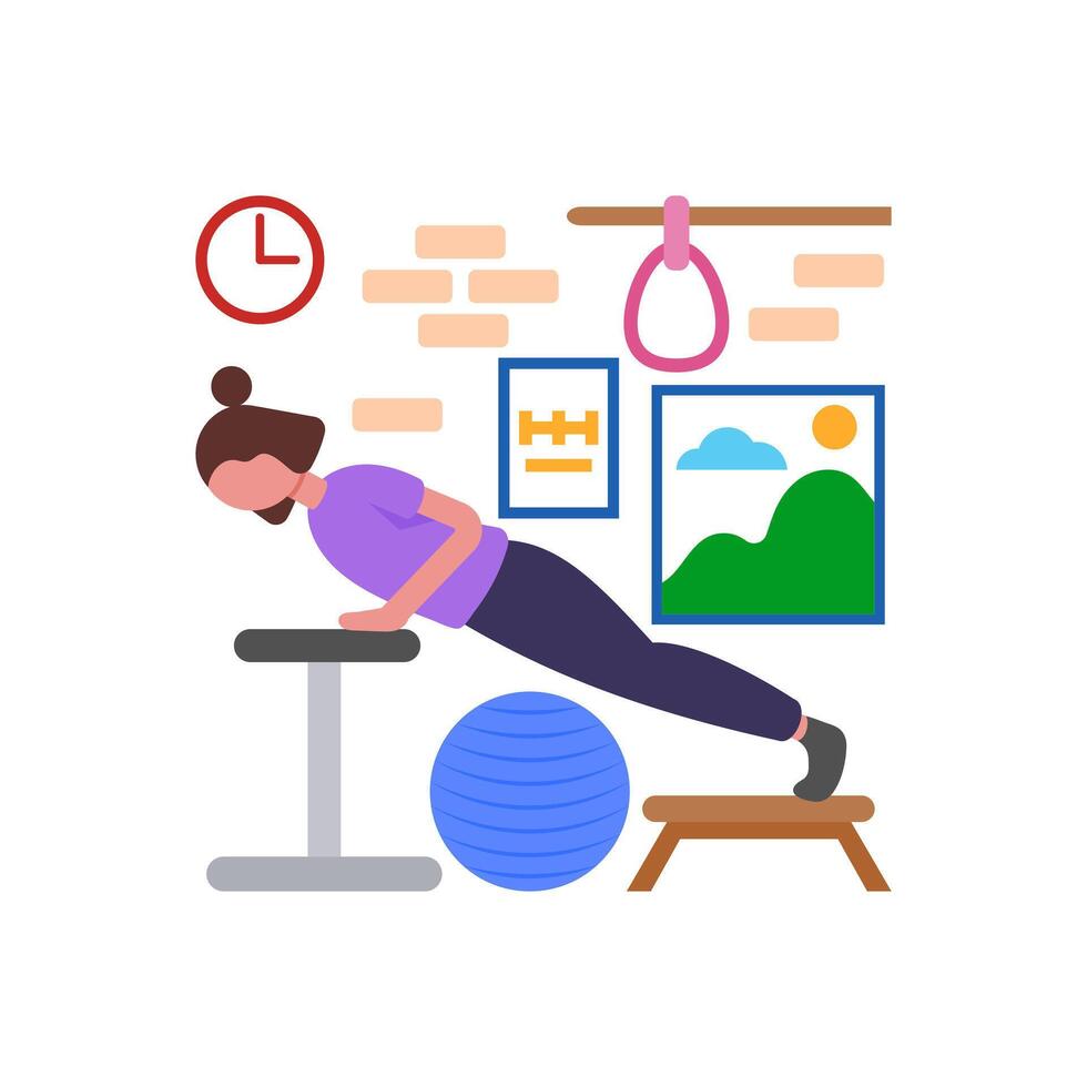 Classic Push Up Variations vector