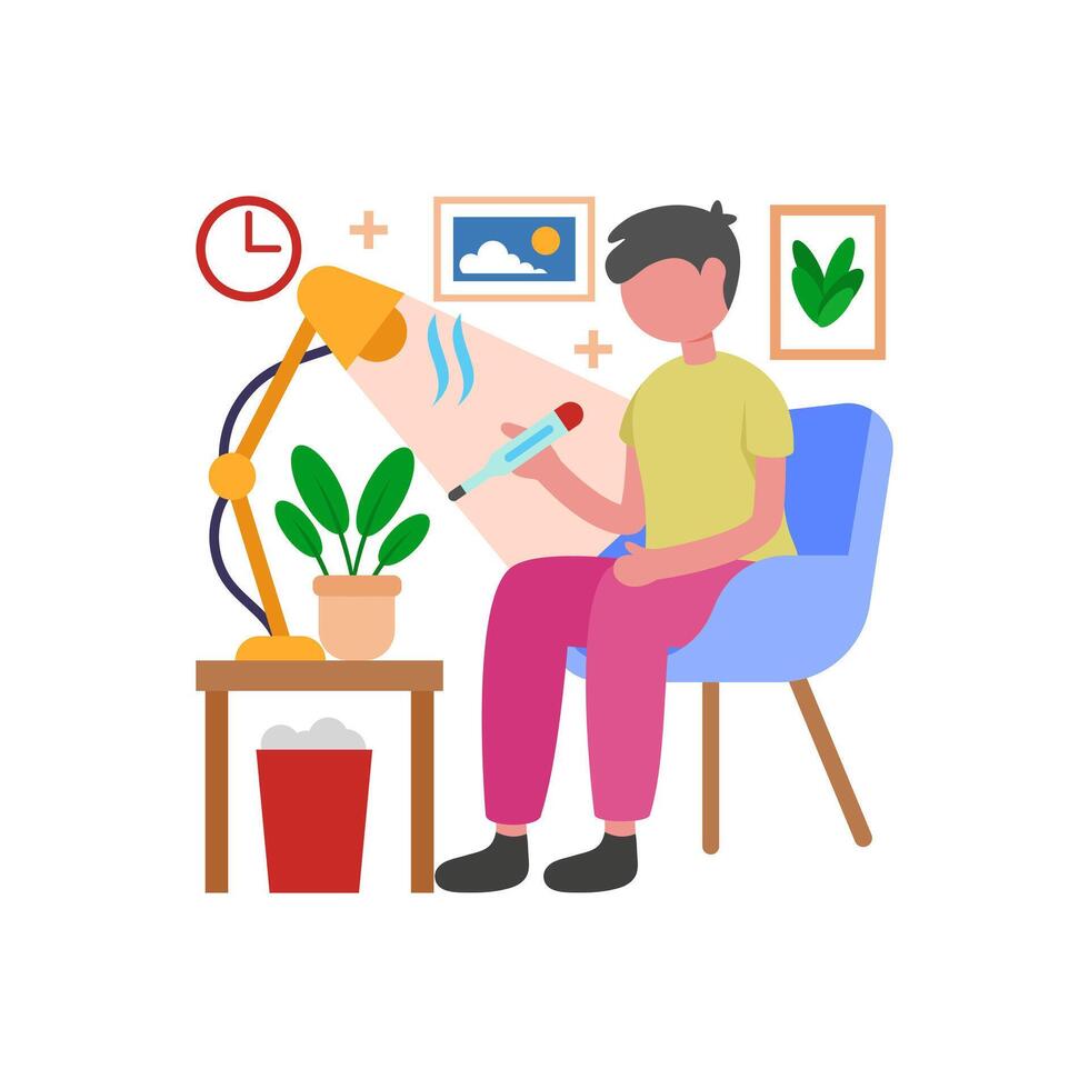 Daily Body Temperature Check vector