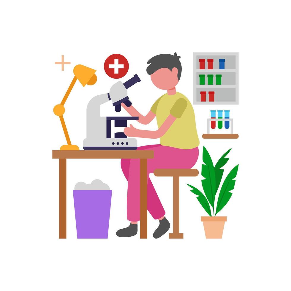 Cutting Edge Medical Research Studies vector