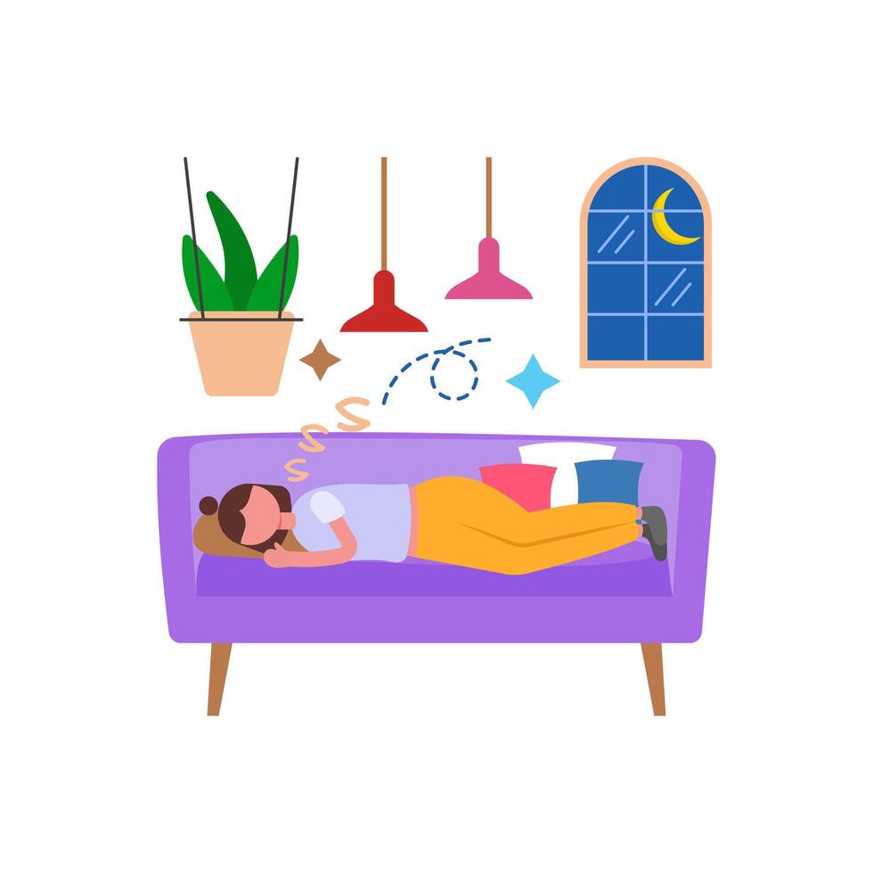 Sleep Well For Better Health vector