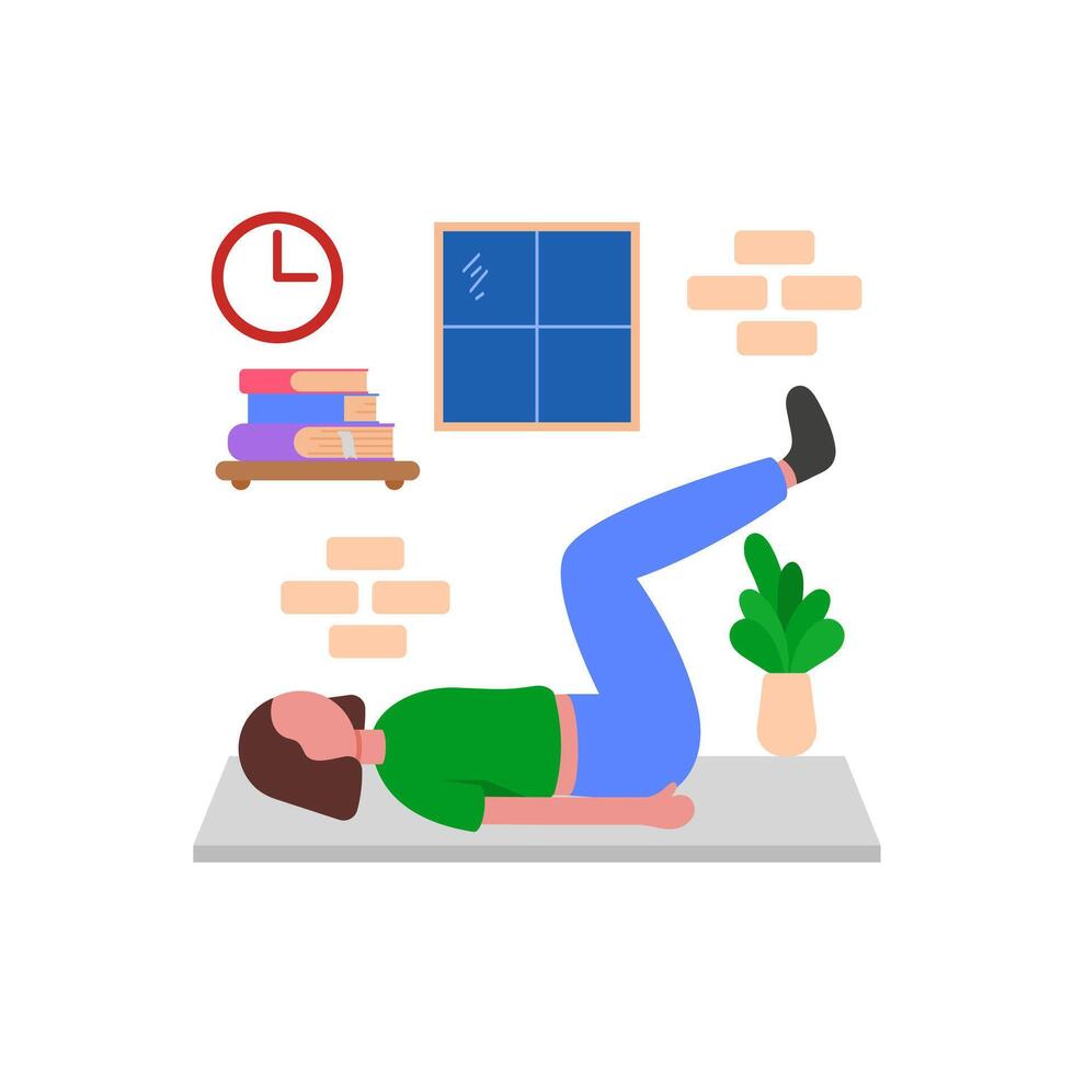 Pilates Session For Body Toning vector