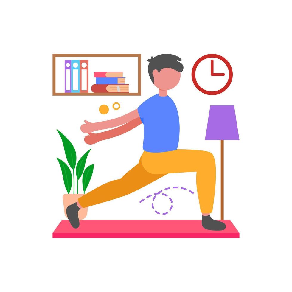 Warrior Pose Yoga Strength Practice vector