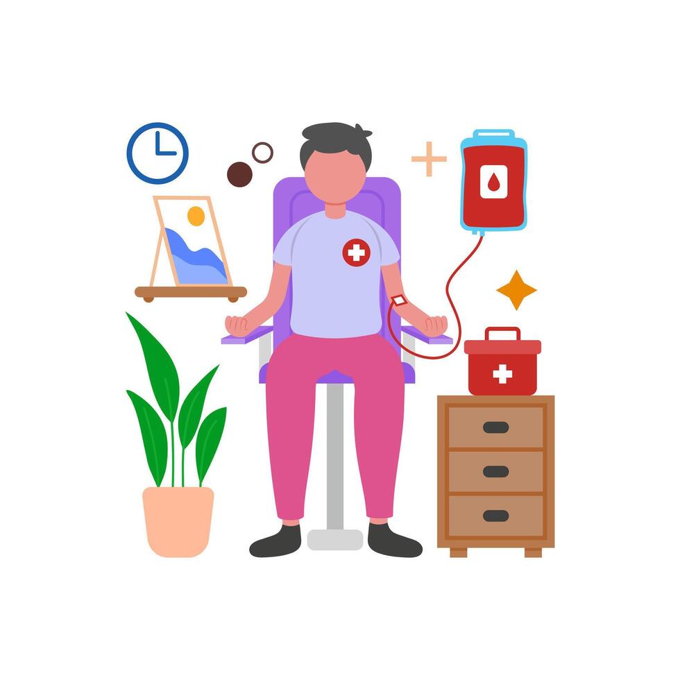 Blood Donation Save Lives Today vector
