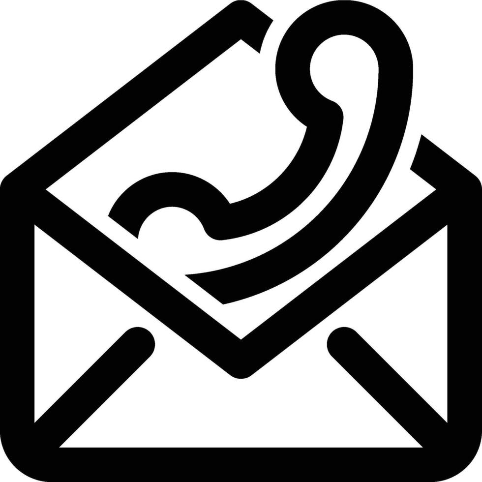Contact Us, Email, Telephone Outline Icon vector