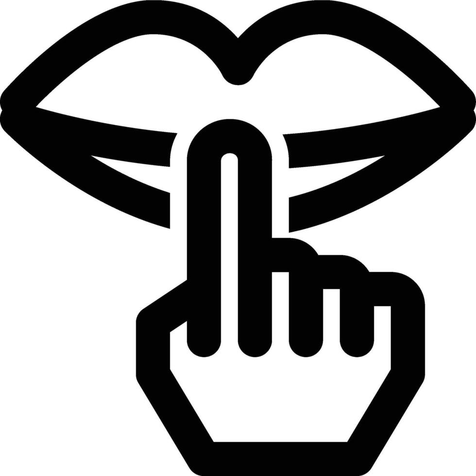 Non Verbal, Communications, Human Communication Outline Icon vector