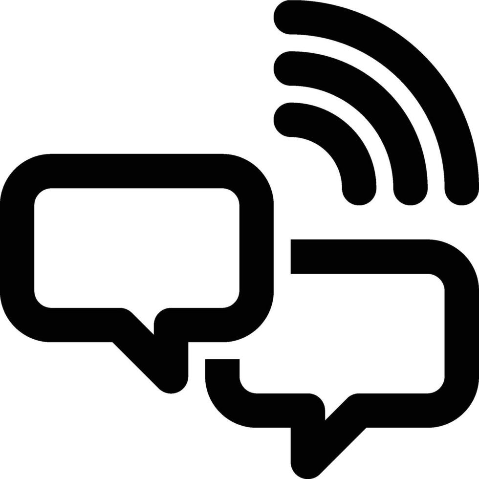 Online Chat, Online, Chatting Outline Icon vector