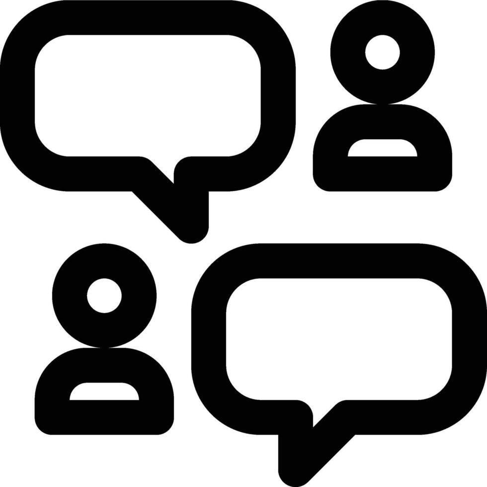 Conversation, Communication, Talking Outline Icon vector
