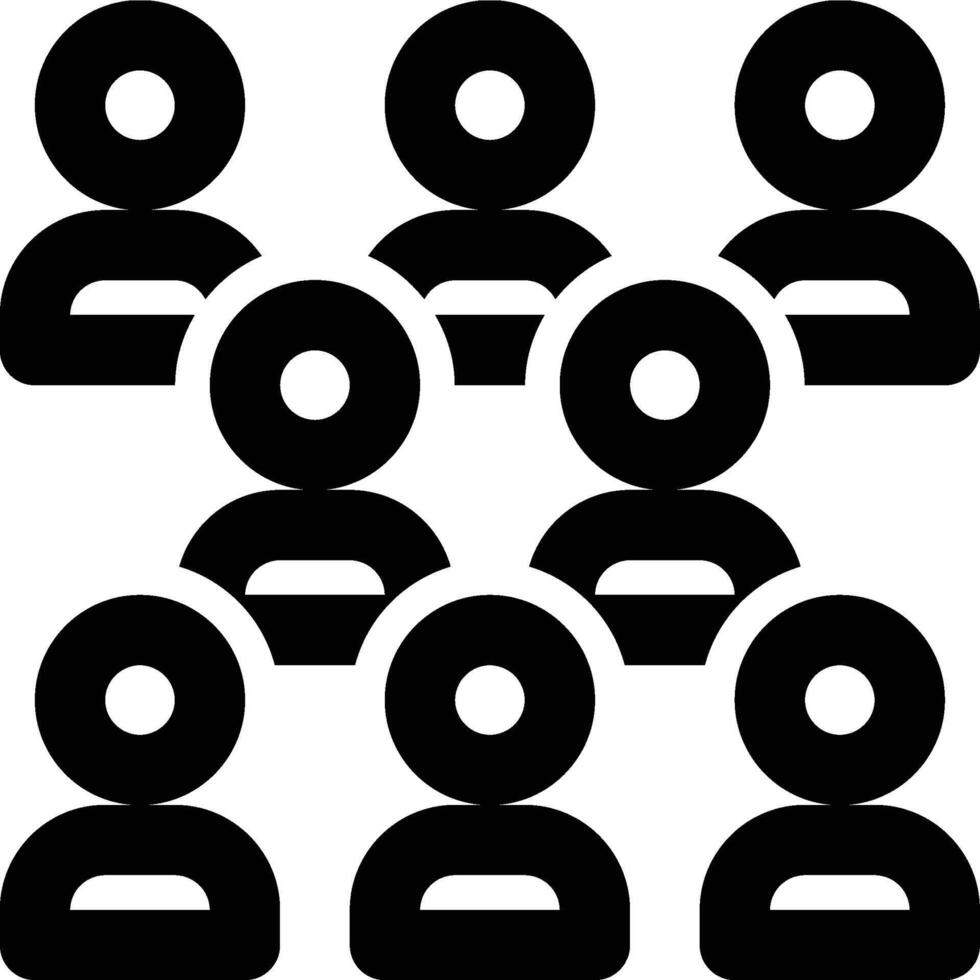 Audience, People, Society Outline Icon vector