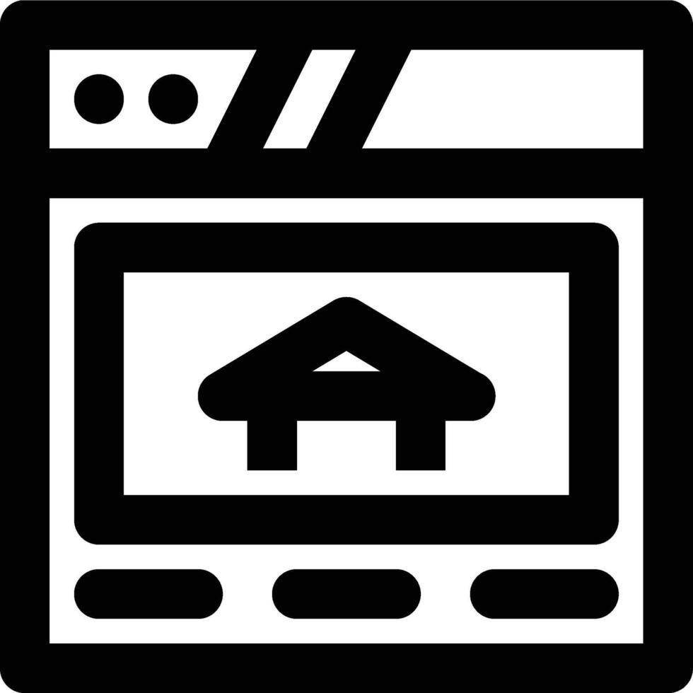 Homepage, Website, Web Outline Icon vector