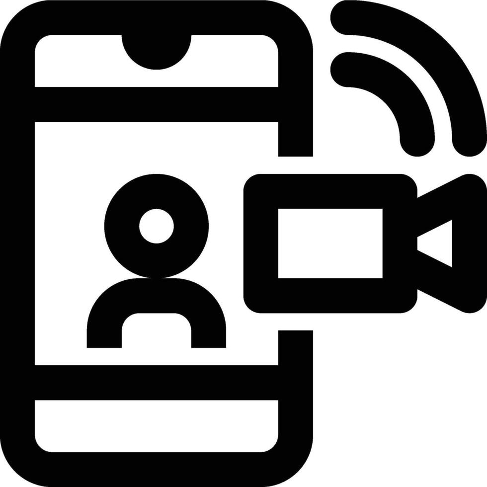 Call, Recorder, Calling Outline Icon vector