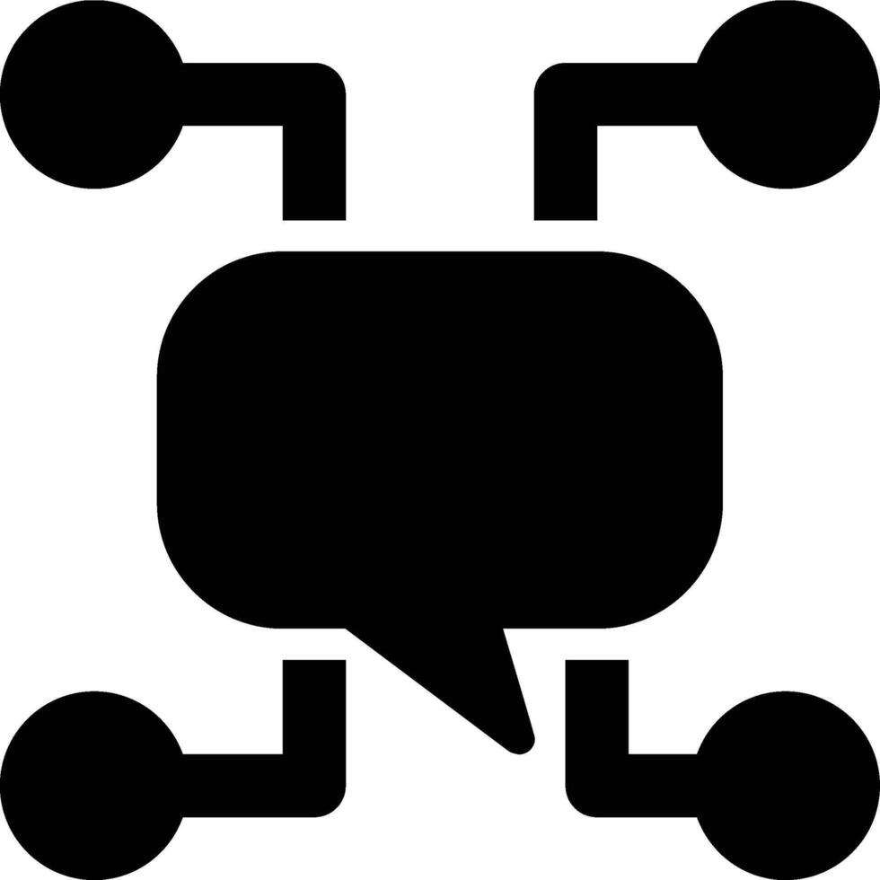 Communication Network, Communication Technology, Communications Glyph Solid Icon vector