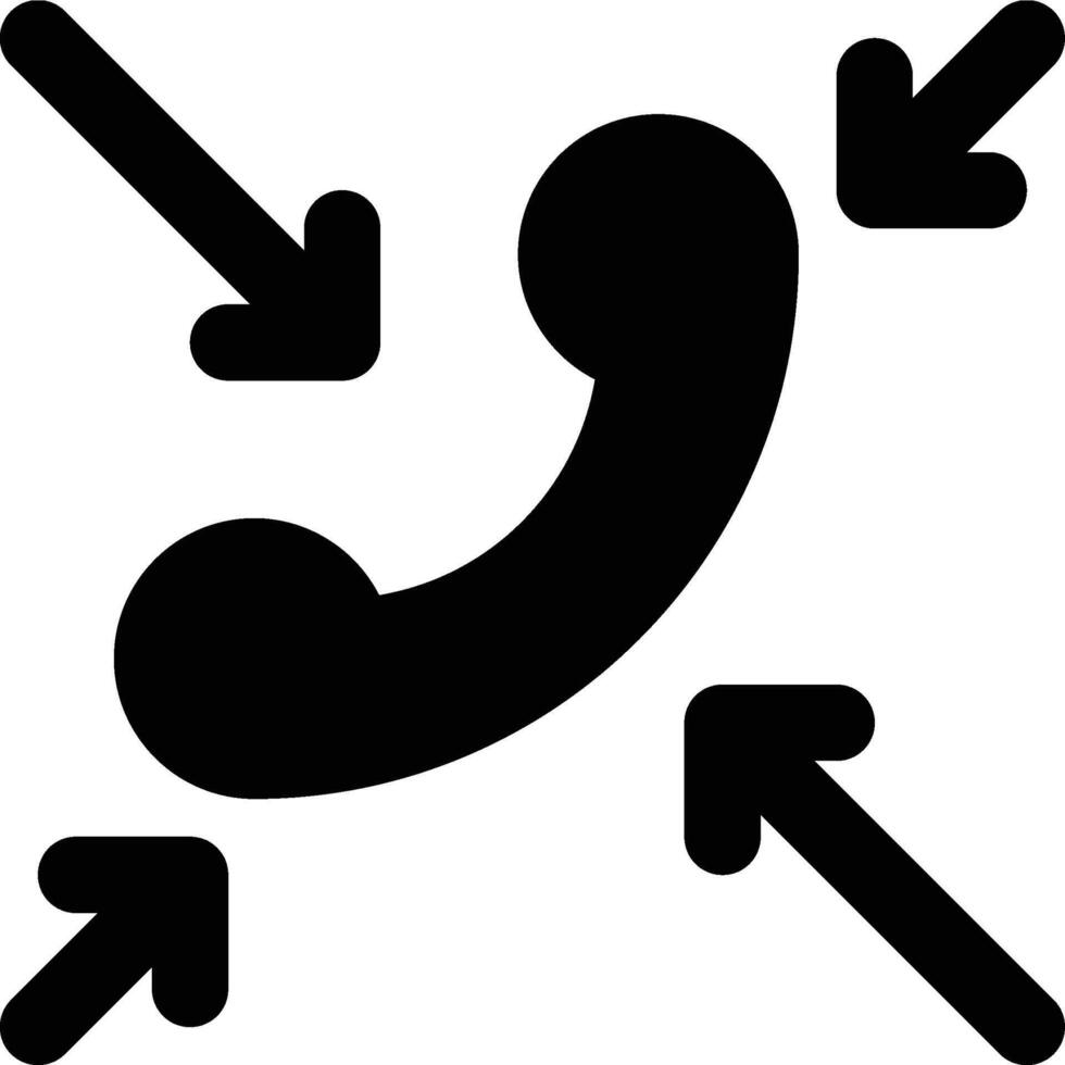 Call Center, Contact Center, Phone Center Glyph Solid Icon vector