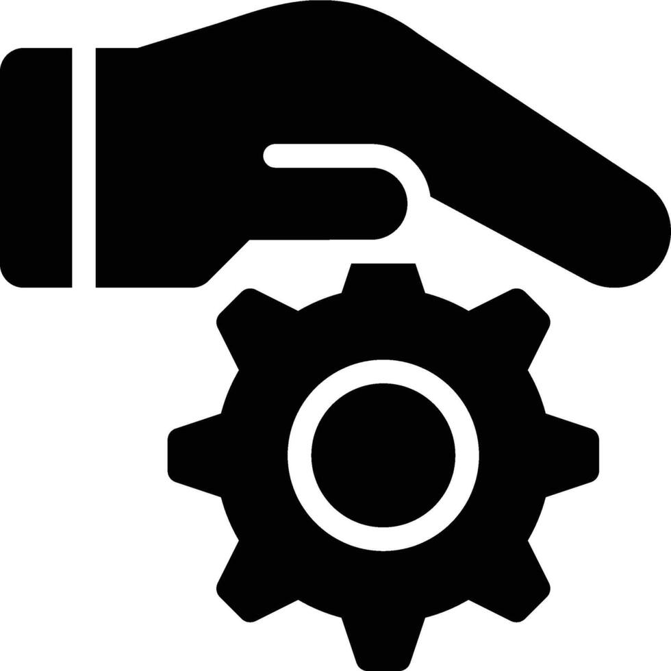 Under Control, Control, Controlling Glyph Solid Icon vector