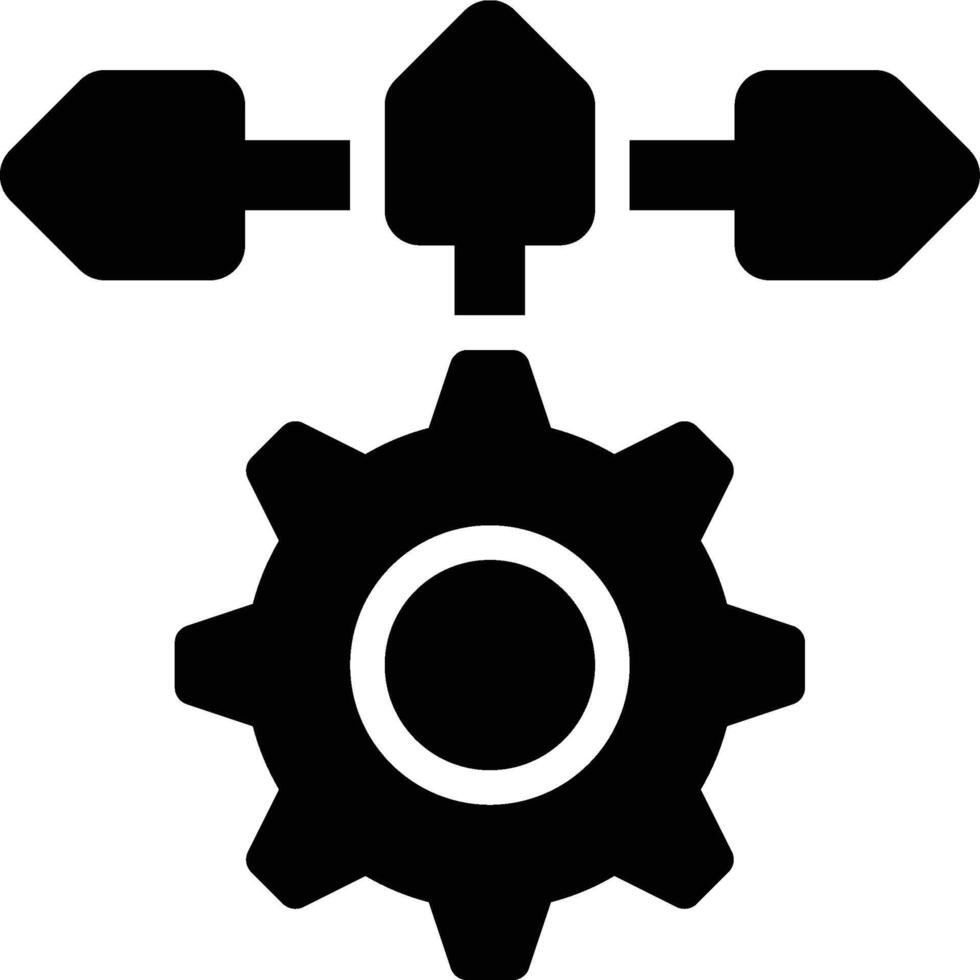 Options, Choice, Configuration Glyph Solid Icon vector