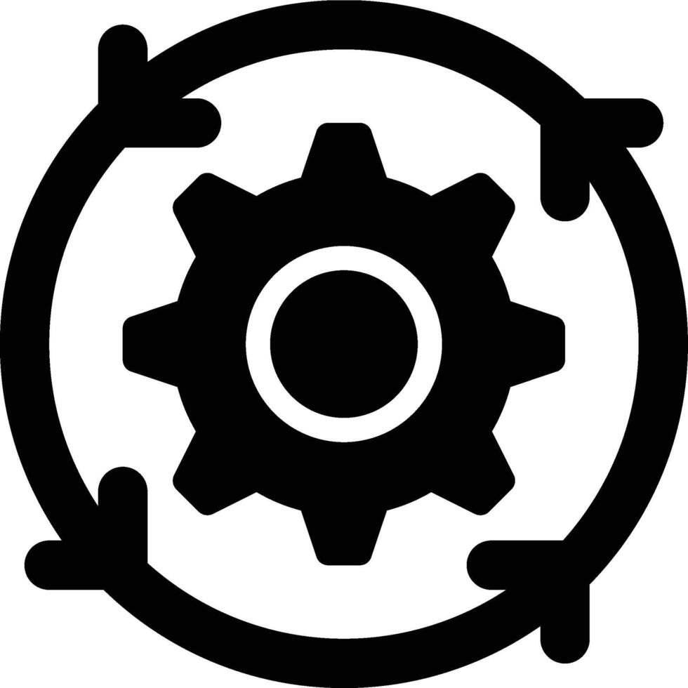 Development, System, Setting Glyph Solid Icon vector