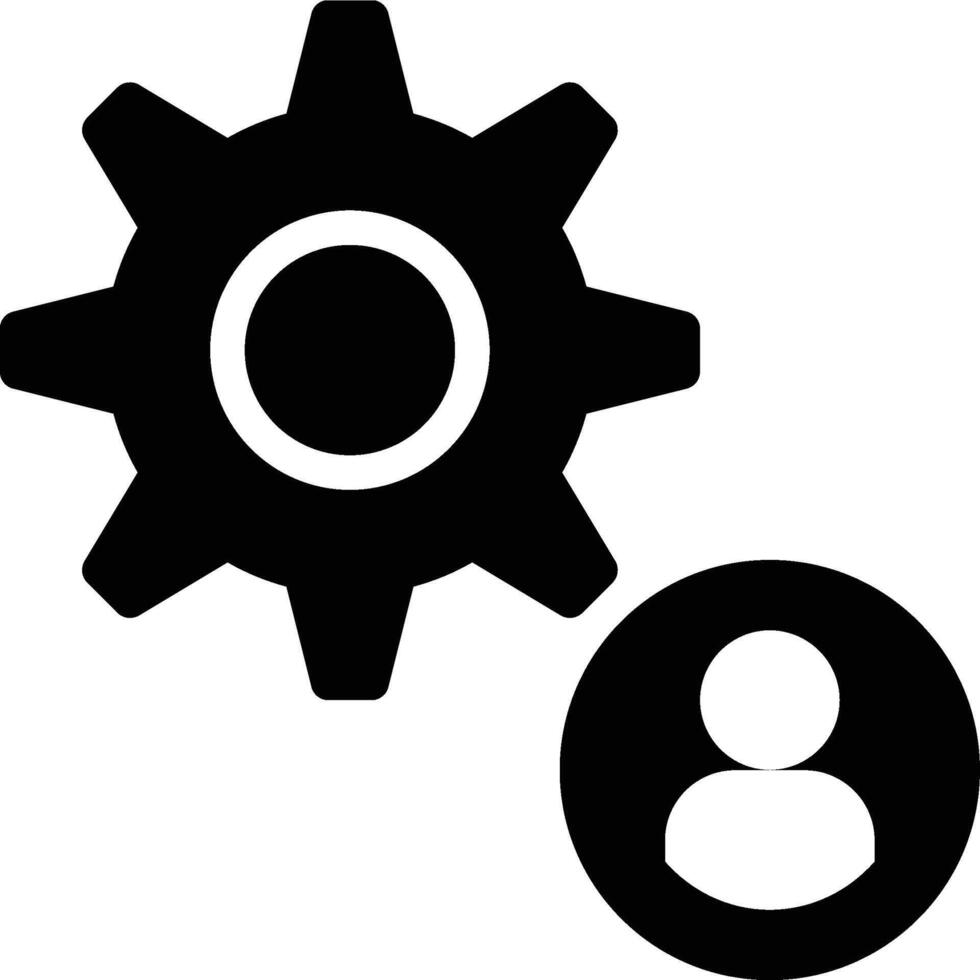 Personalization, User Customization, User Preferences Glyph Solid Icon vector