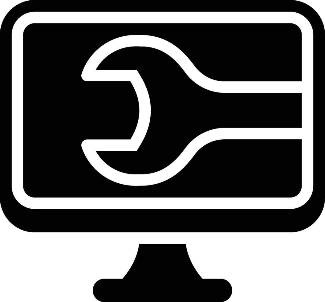 Developer Tools, Development Tools, Repair Glyph Solid Icon vector