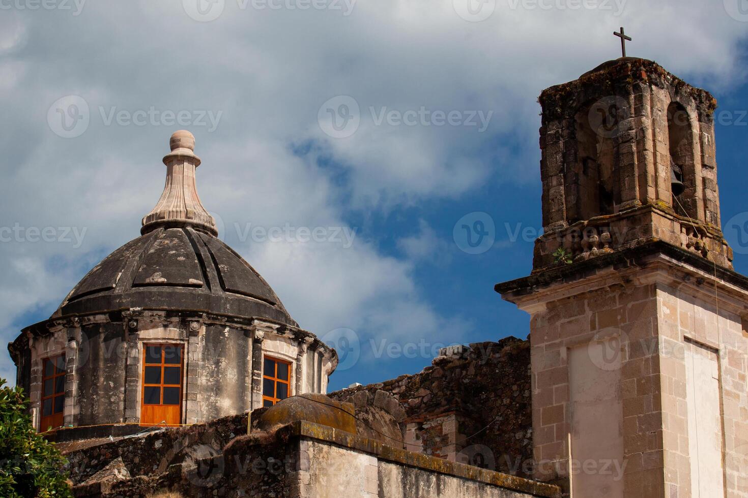 Temple of the former convent of San Bernardino de Siena built in 1592 by the Franciscan Francisco de Torantos with the order of the minors of San Francisco. Close up photo