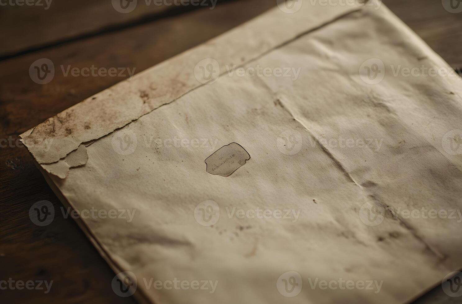 Aged Envelope Shows Time Worn Paper Texture photo