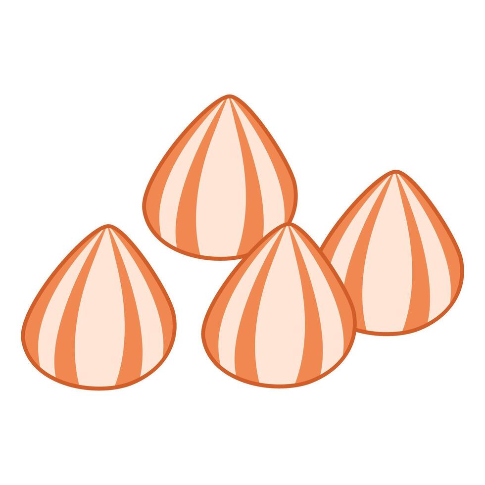 Dumpling Cheese or Meatball Cheese Frozen Food vector