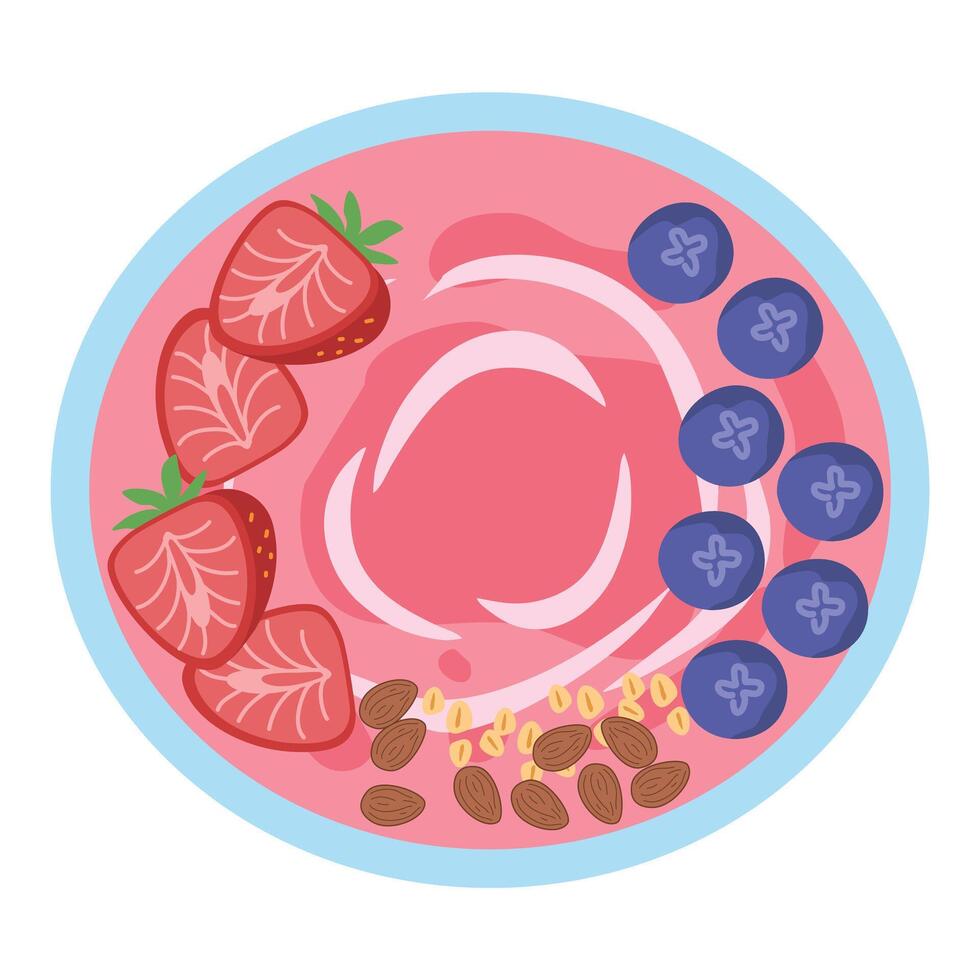 Healthy Smoothie Bowl vector