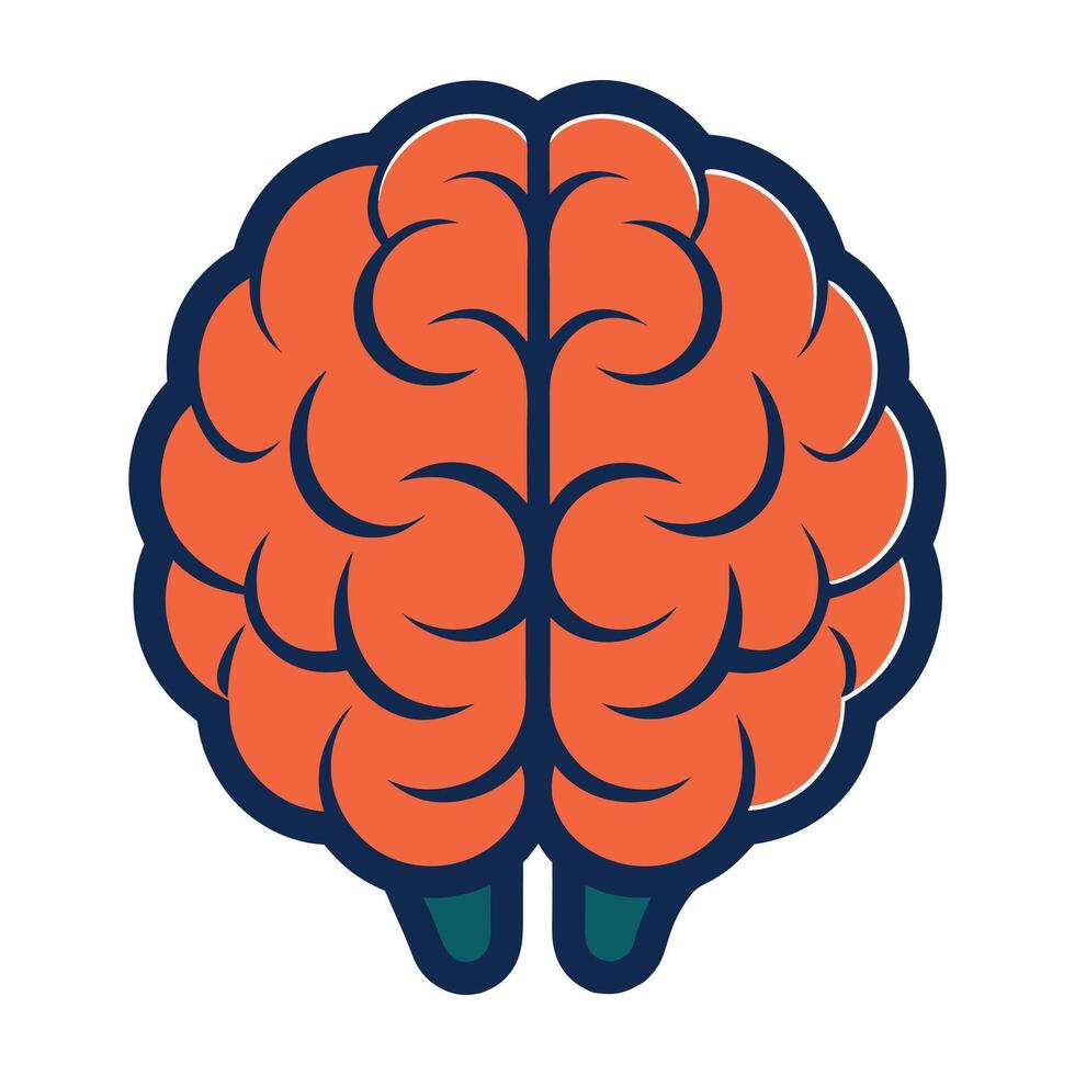 Brain Creative and Analytical Concept Illustration vector