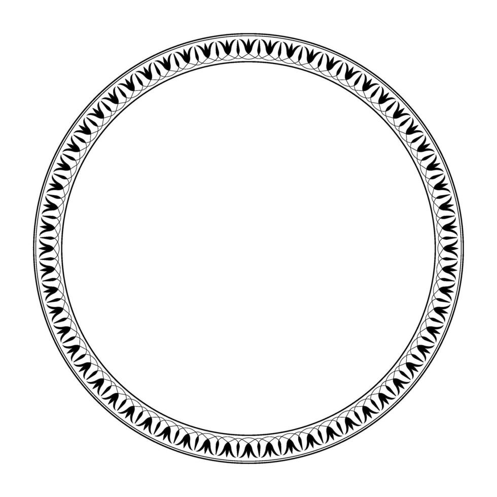 Seamless classic greek ornament. Endless European pattern. Border, frame Ancient Greece, Roman Empire. Byzantine painting of walls, floors, ceilings. Decoration of European palaces, porcelain vector