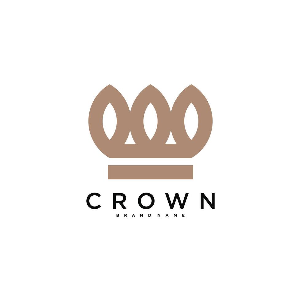 Creative crown logo icon designs. vector