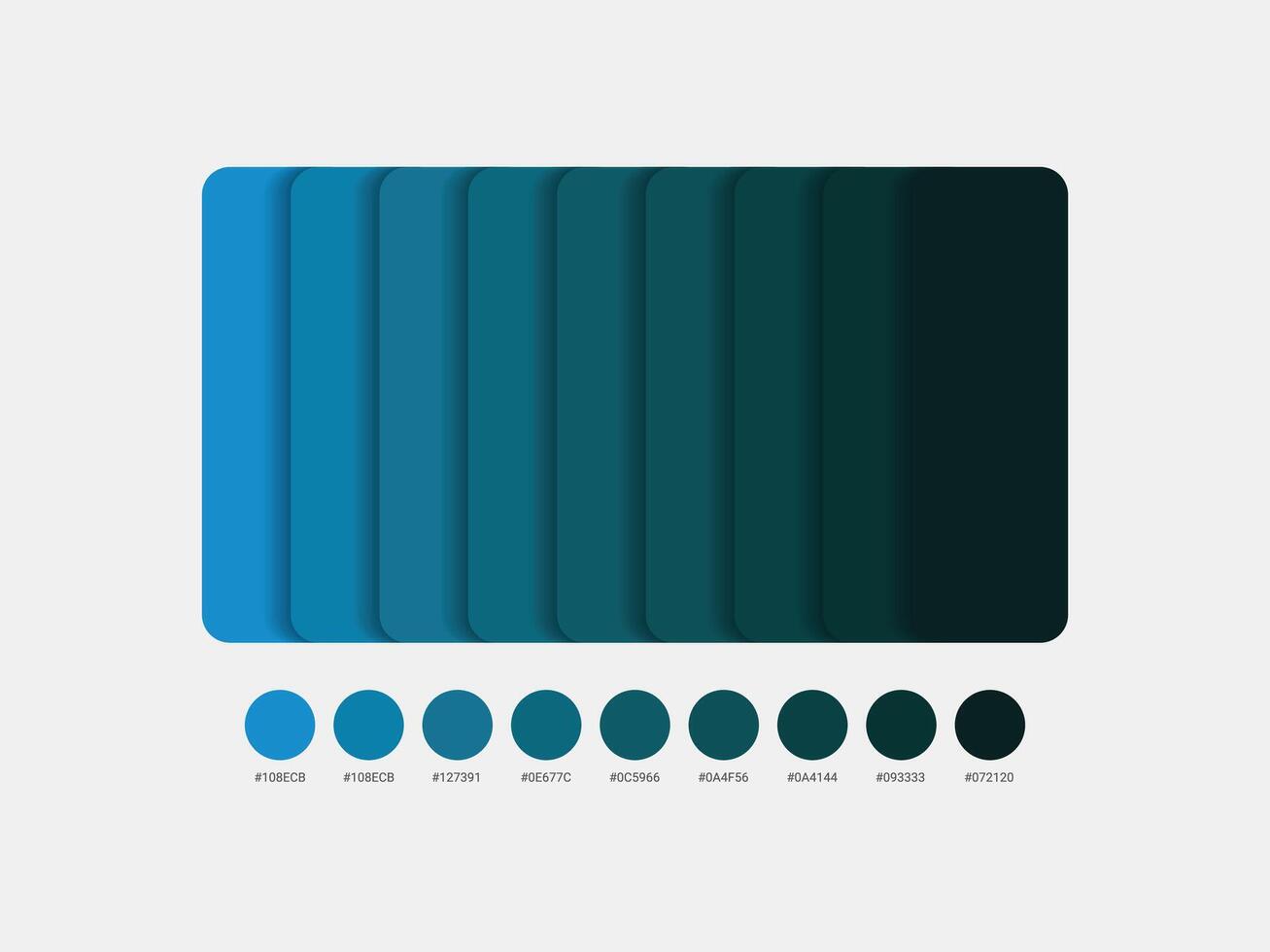Blue color palette vector