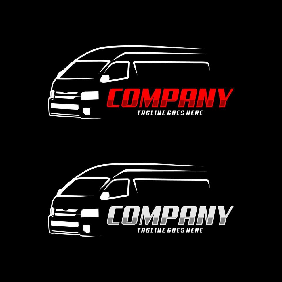 logo mpv car minibus van vehicle vector