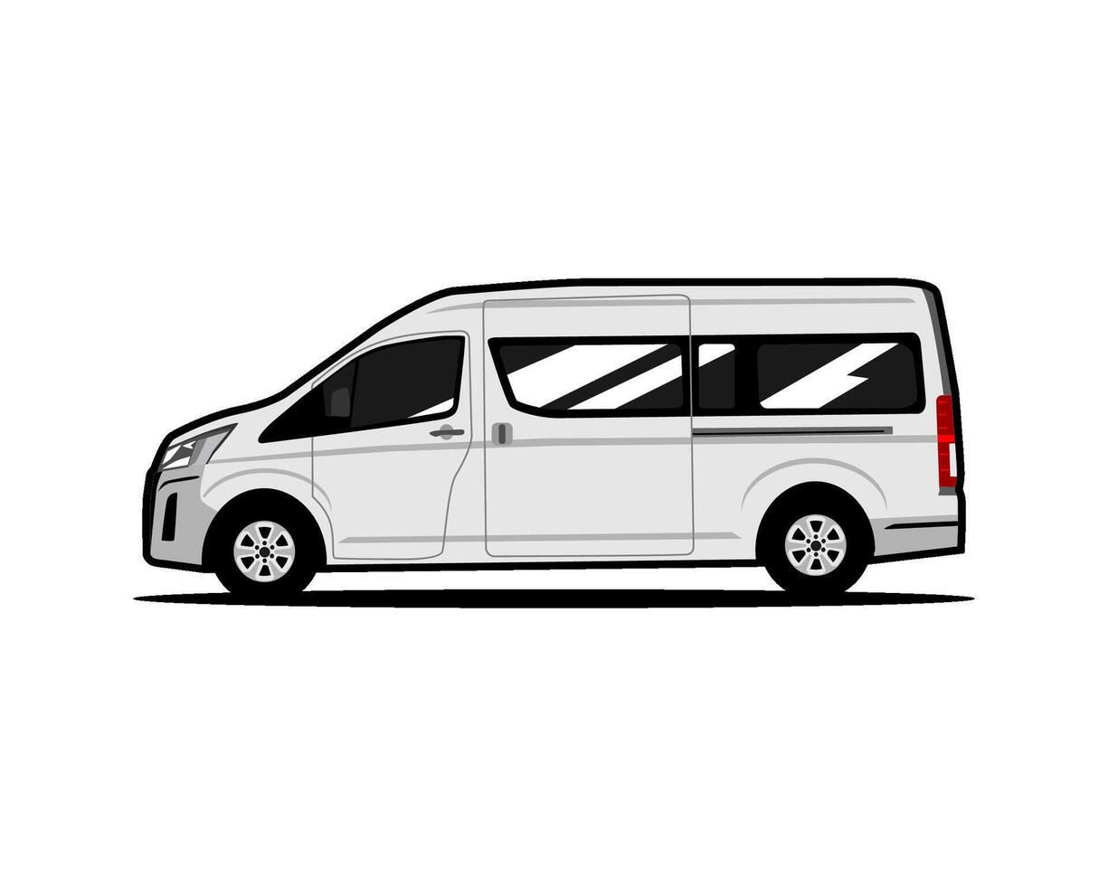 minivan bus transportation vehicle illustration vector