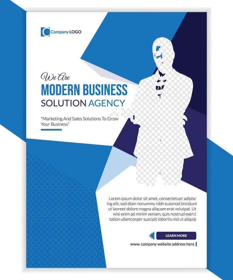 Professional business flyer design vector