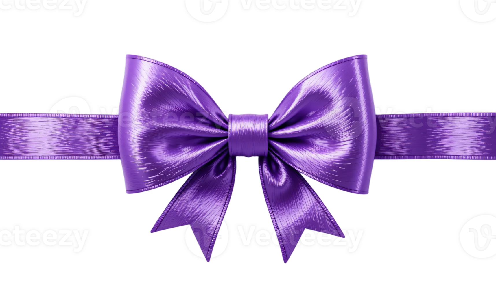 Elegant Satin Purple Gift Bow, Perfect for Design and Packaging, , Transparent png