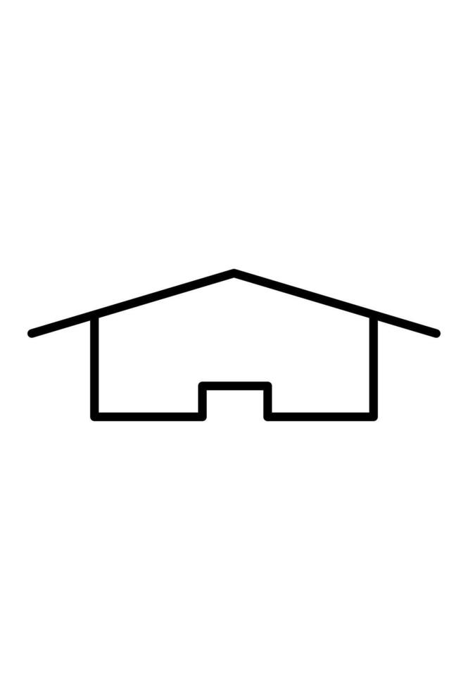 simple warehouse icon for design vector