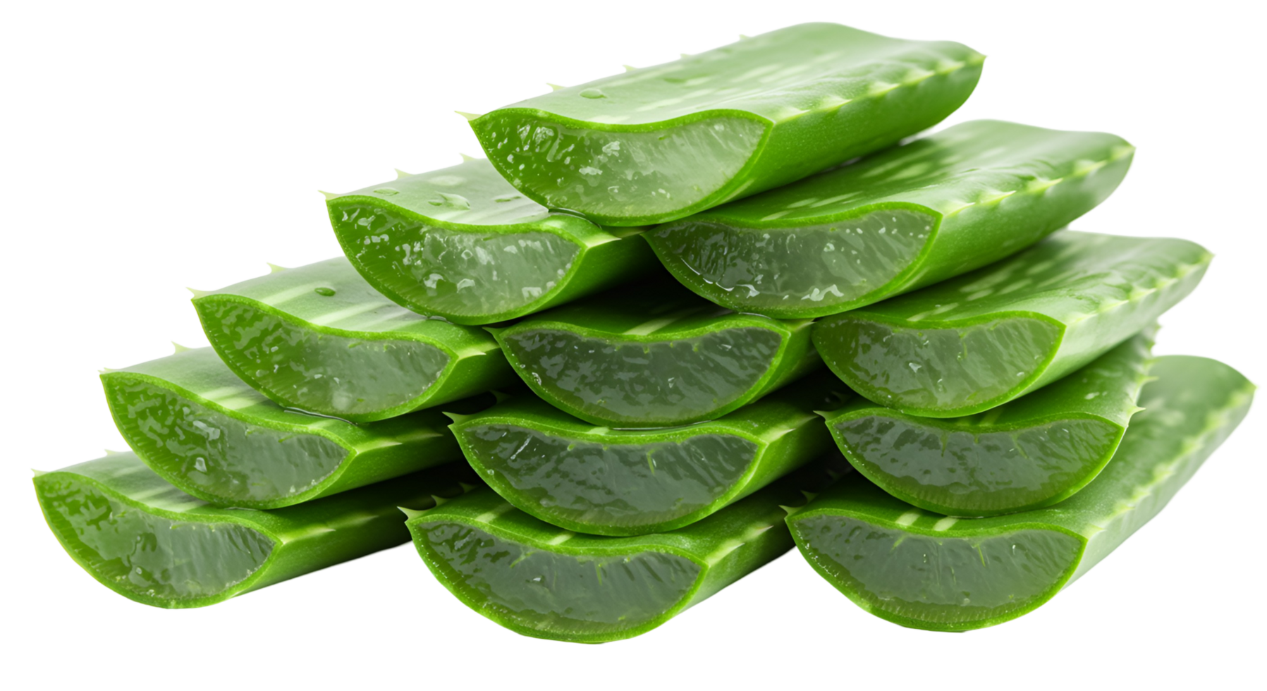 Fresh Aloe Vera Slices Natures Healing Touch png