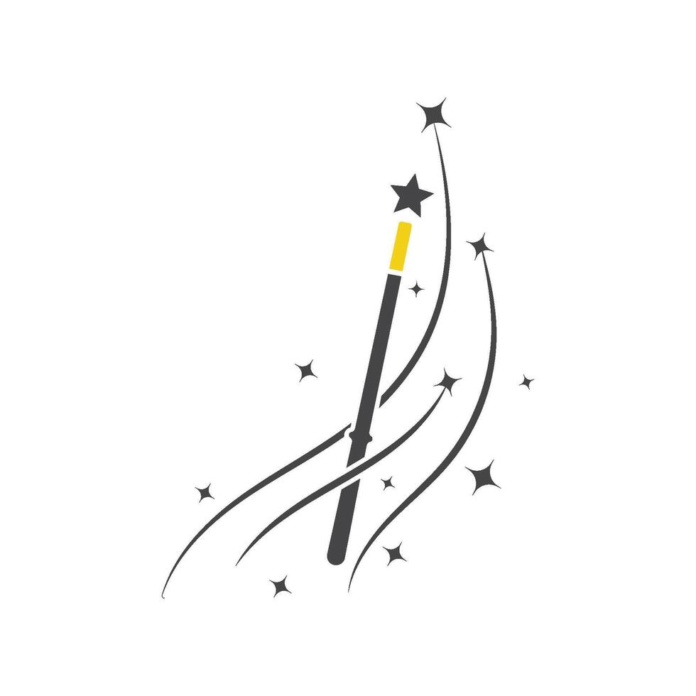 Wand Magic stick star vector