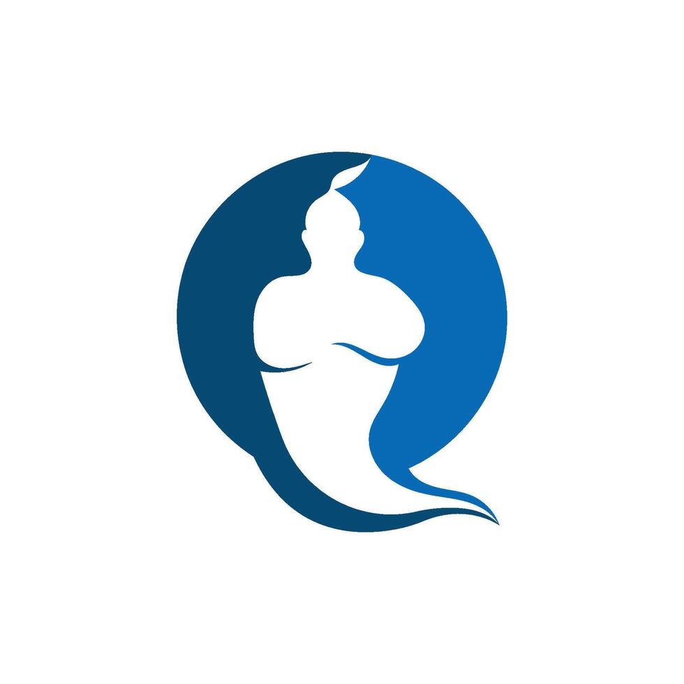 genie icon circle vector