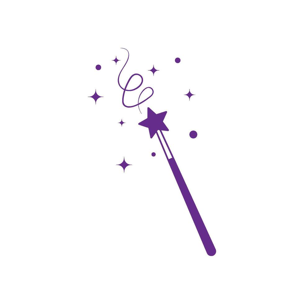 Wand Magic stick design vector