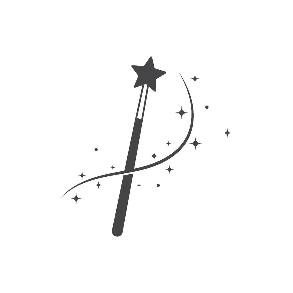 Wand Magic stick design icon vector