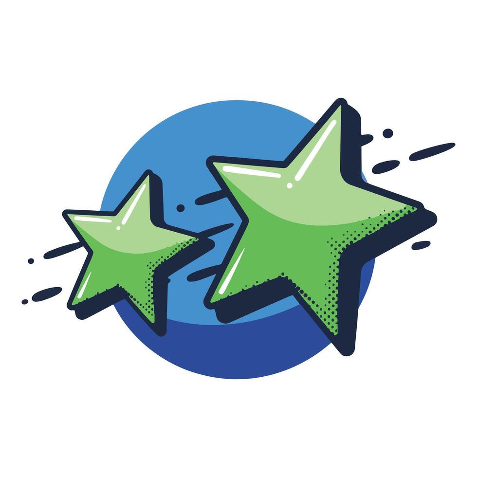 Cartoon shooting star with a gradient background. A whimsical design featuring a bright star with a glowing trail, perfect for dreamy and magical themes. vector
