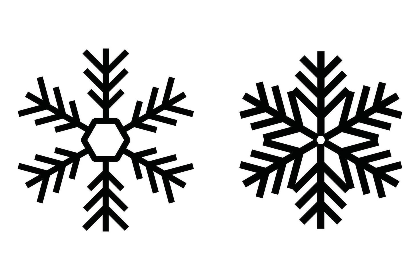 Snowflake Badge Winter Chill Symbol Logo vector