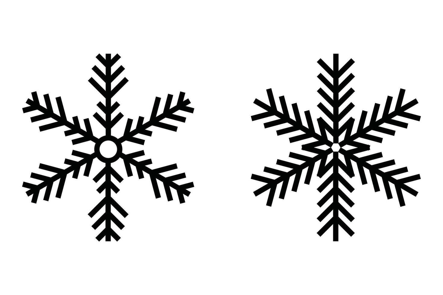 Crystal Snowflake Icon Frozen Theme Design vector