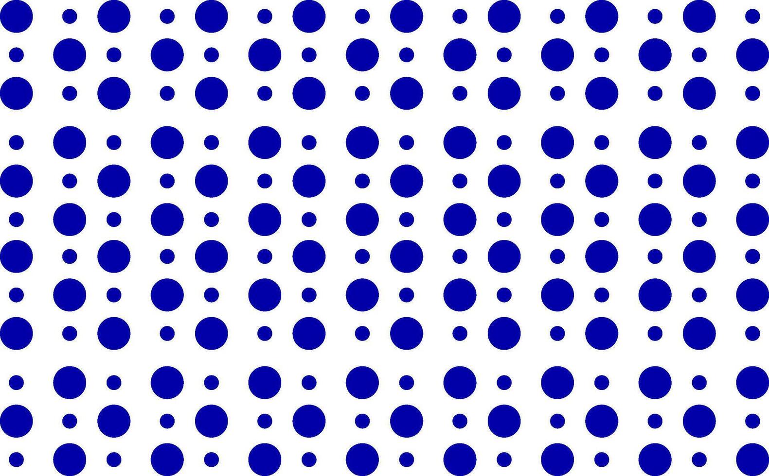 A blue and white polka dot pattern vector