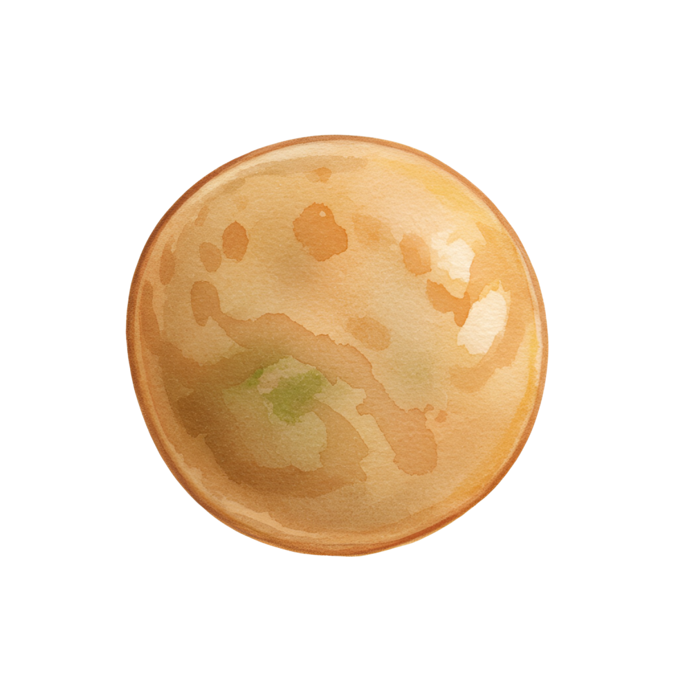 A luminous sphere with a textured surface in shades of orange and yellow on a plain backdrop transparent background png