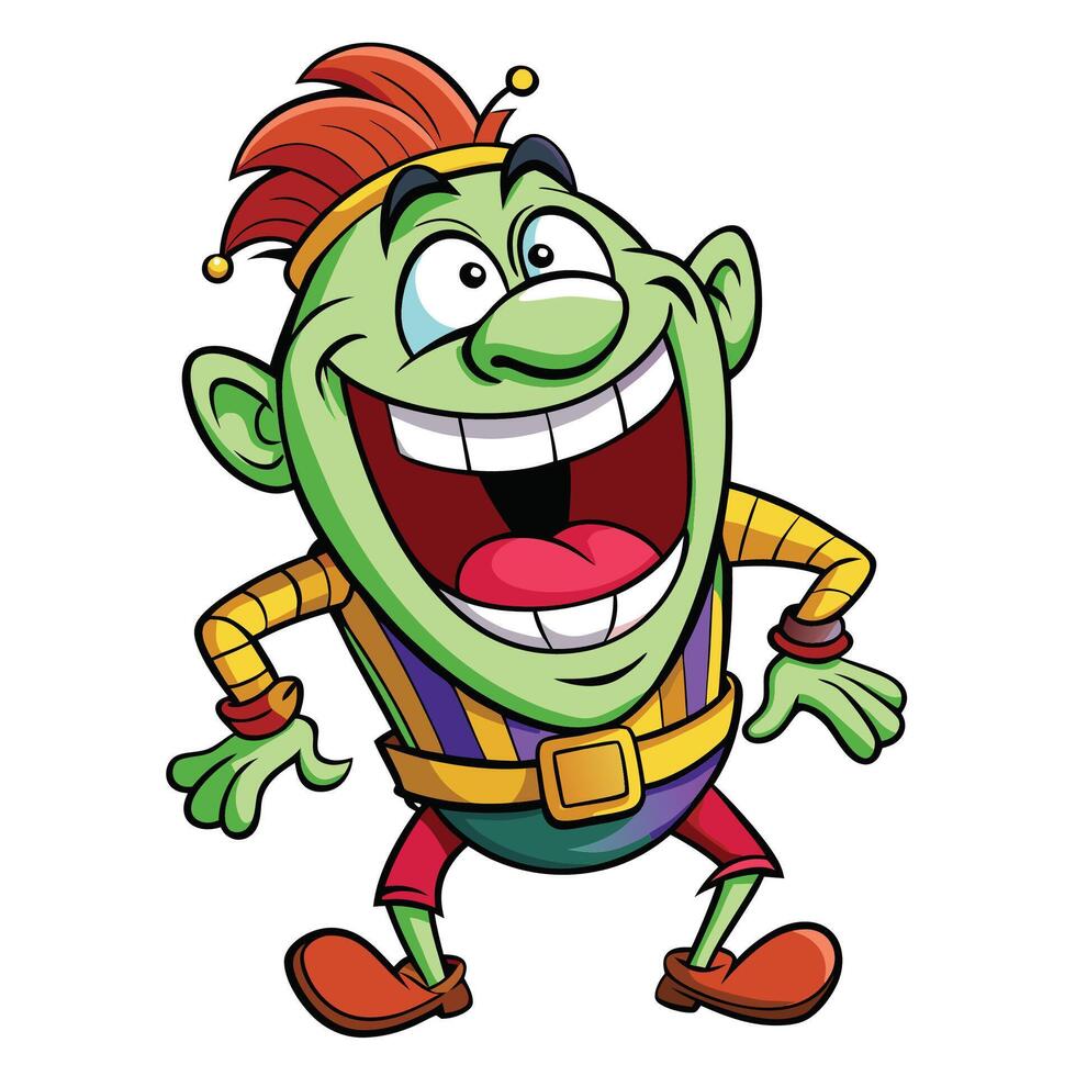 Hilarious Cartoon Character vector