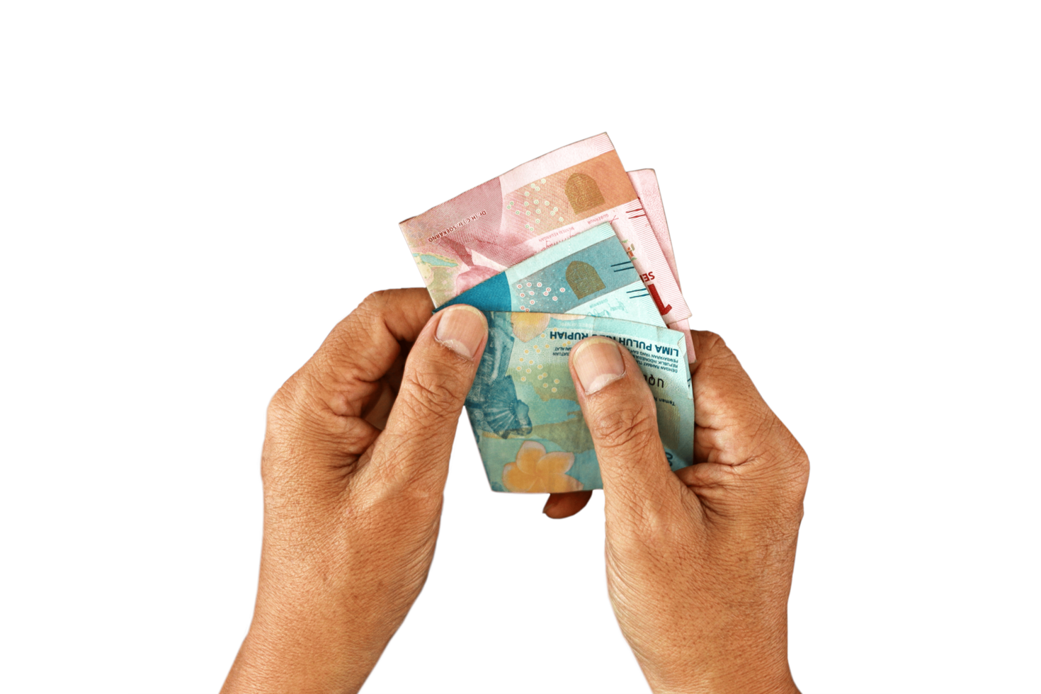 Giving money note. Donate Zakat Fitrah charity In Ramadan png