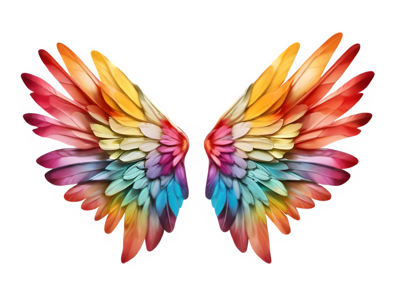 Majestic Long Wings with Transparency for Graphic Design png